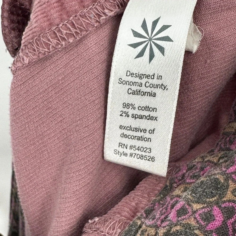 Athleta‎ fine whale Corduroy Mauve wherever Skirt Size 4 Pink Dusty Rose Pocket